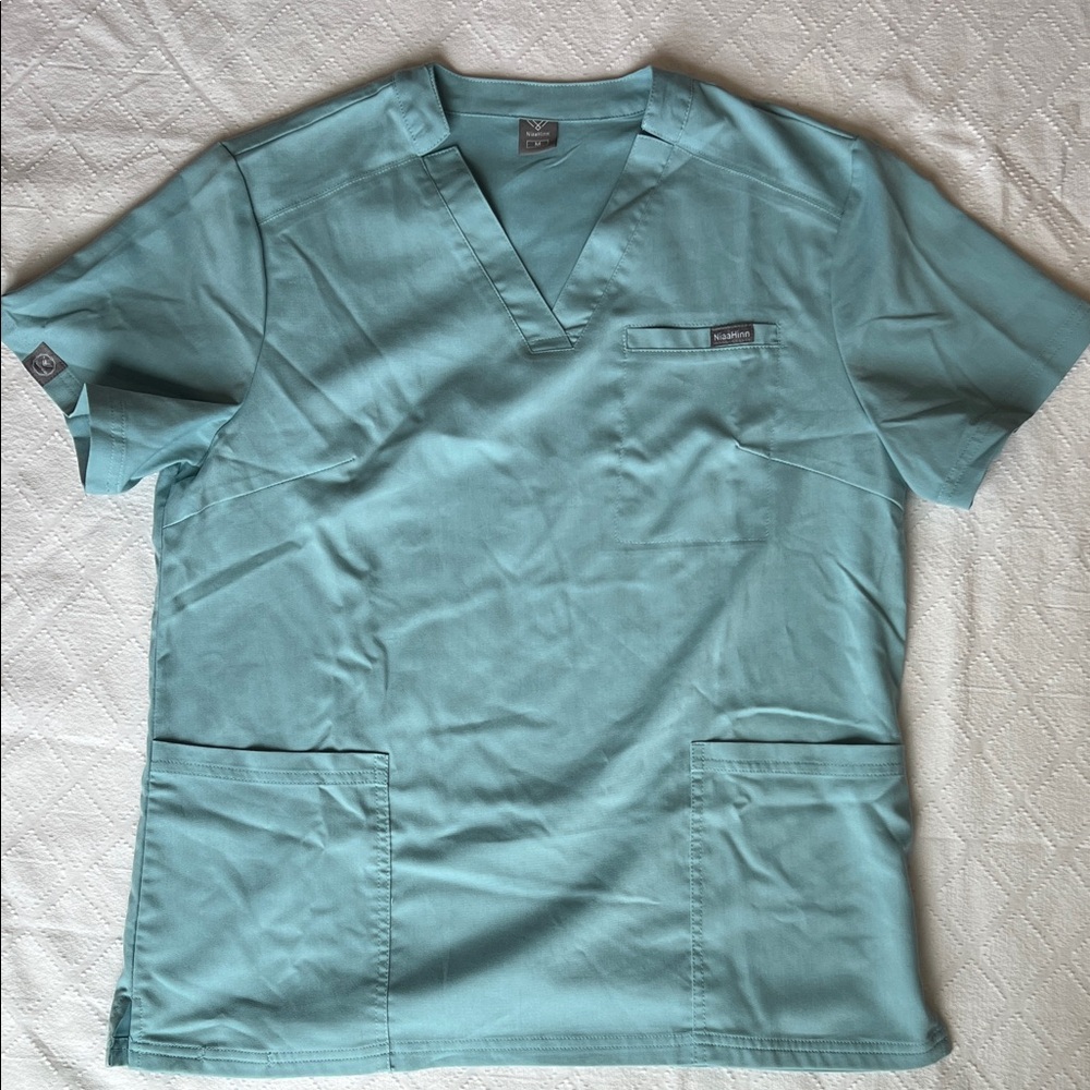Women's Teal Scrub Top and bottom